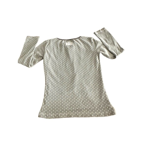 Persnickety Gray Dot Mesh Top size 10 - Picture 2 of 4